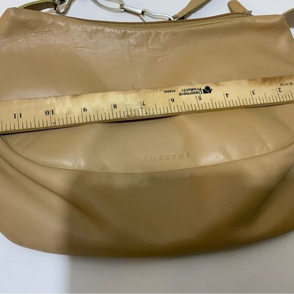 Lamarthe Leather shoulder Bag chain strap accent made in Italy - Picture 9 of 9